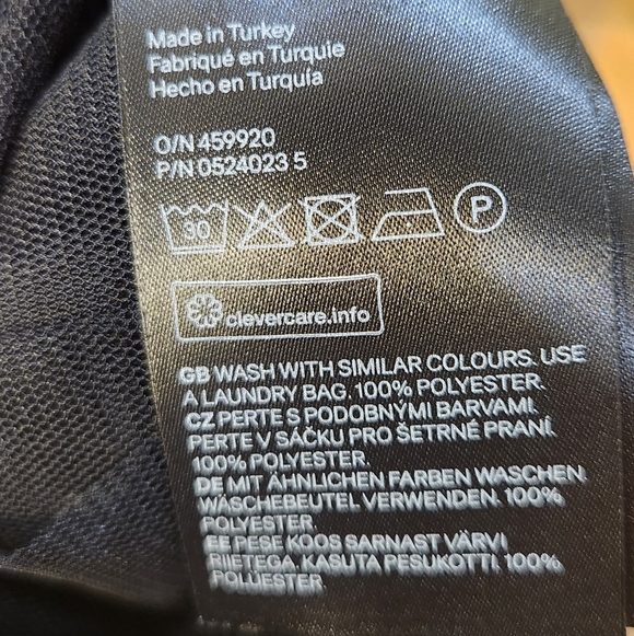 Sheer Mesh Smocked Ruffle Peplum Top – Black – Size US 4 - Picture 6 of 6